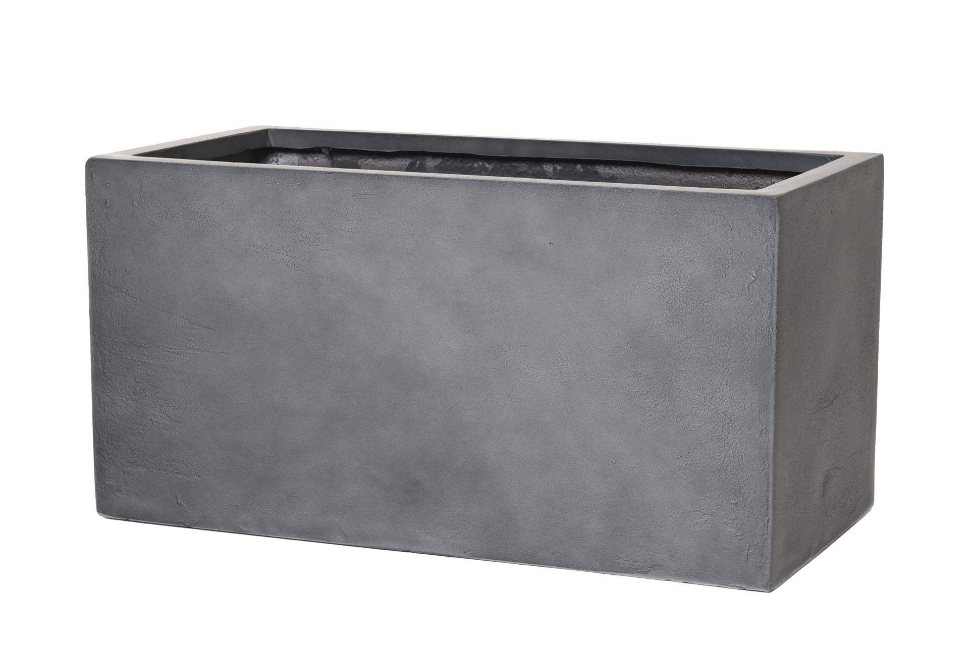 VIVANNO Pflanzkübel Pflanzkübel Pflanztrog Fiberglas "Maxi", Anthrazit