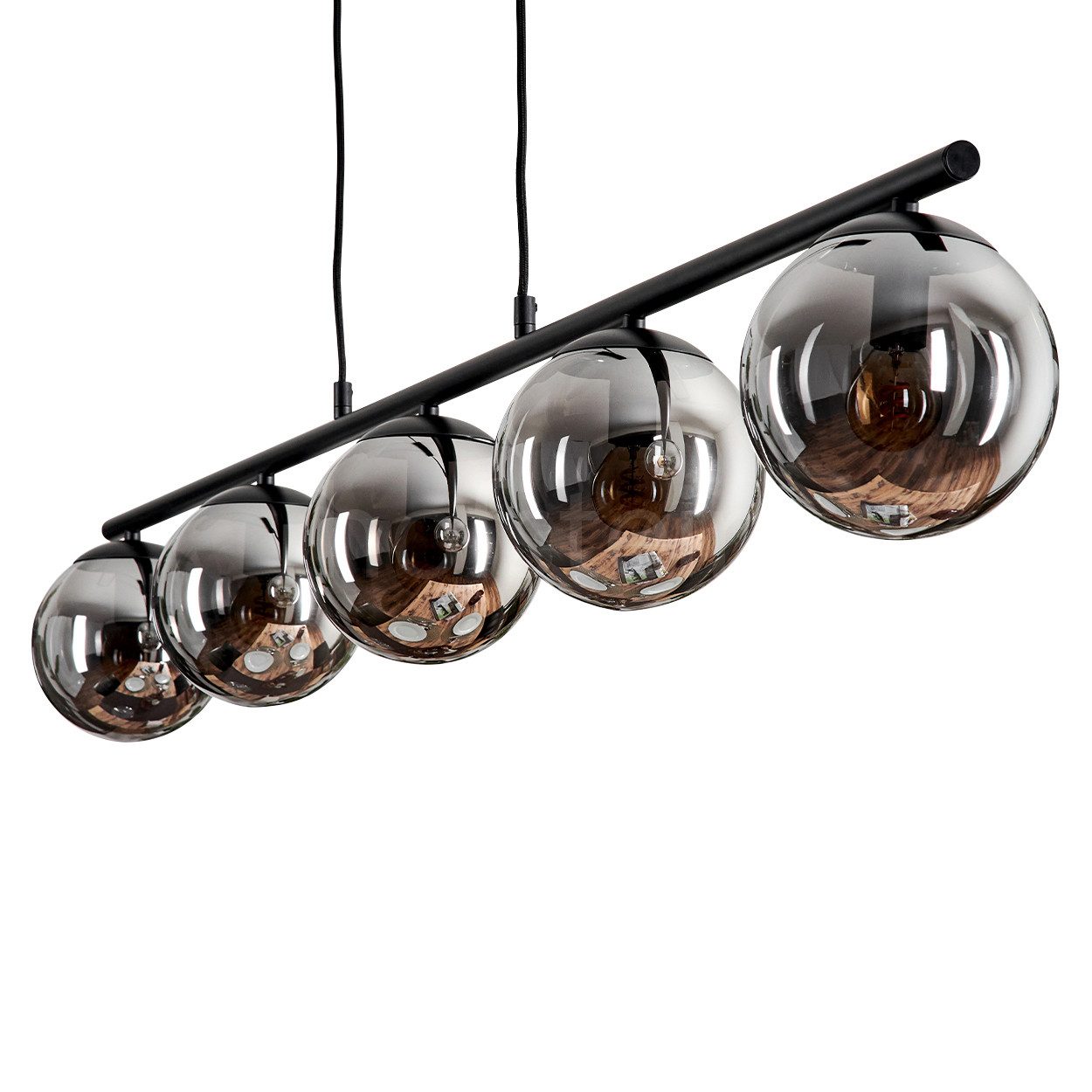 hofstein Pendelleuchte Hängelampe aus Metall/Glas in günstig online kaufen