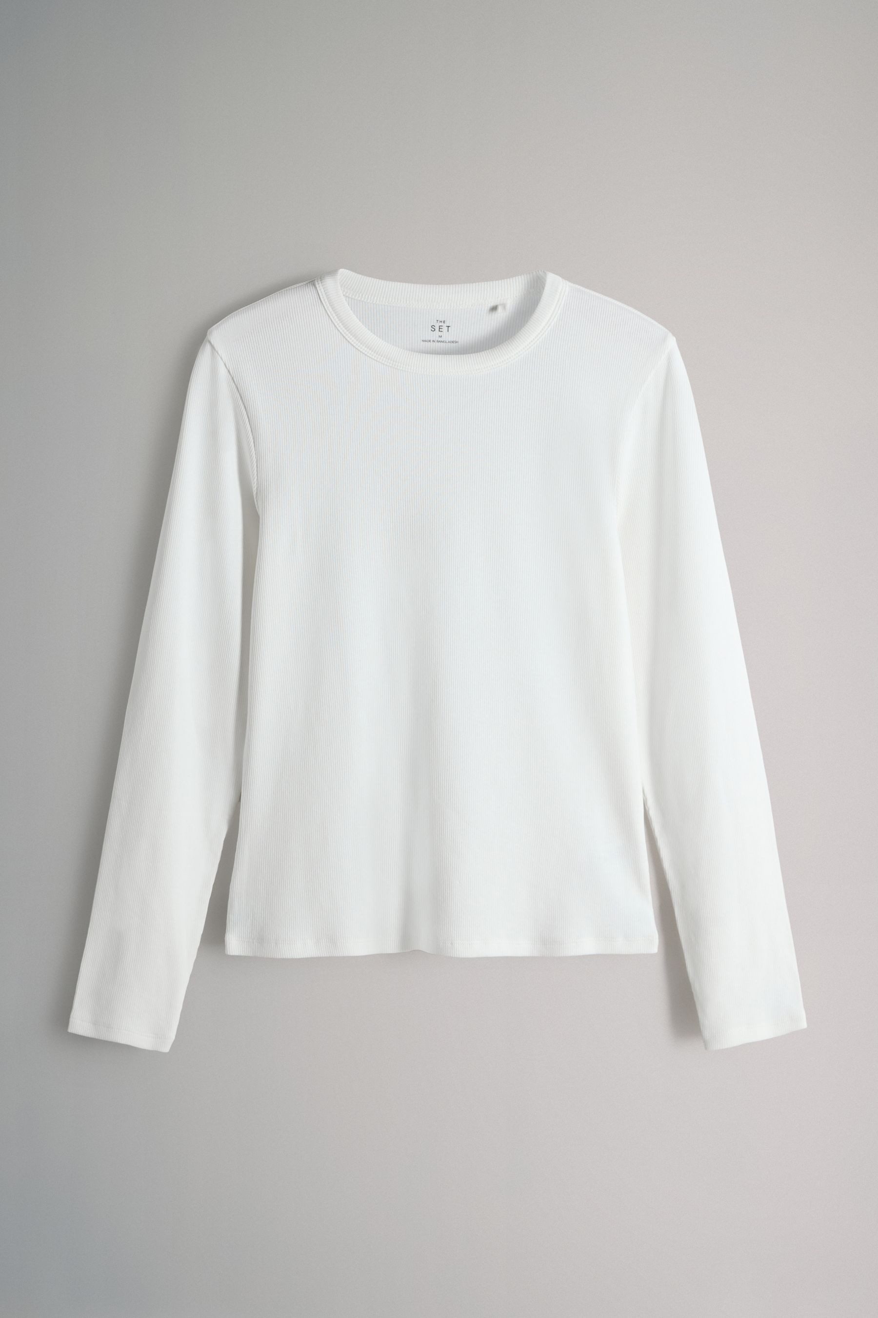 The Set Langarmshirt The Set Gerippte Langarmshirts, 5er-Pack (5-tlg) günstig online kaufen