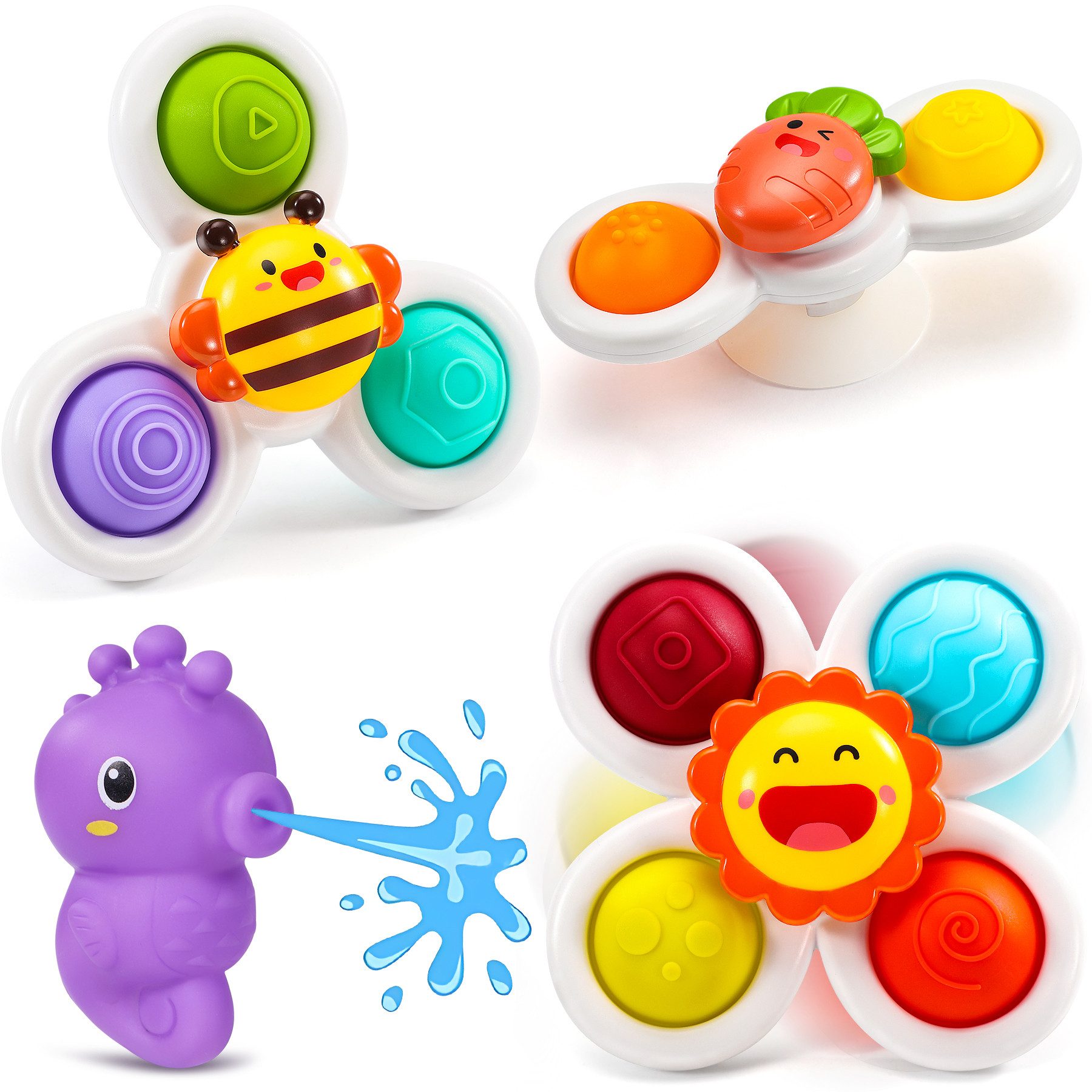 POPOLIC Greifspielzeug Kinderkreisel mit Saugnapf – Sicher und unterhaltsam günstig online kaufen