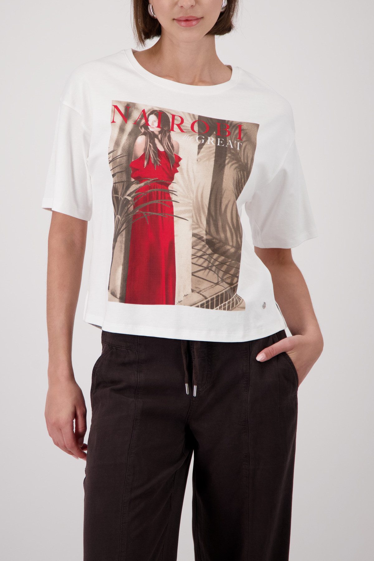 Monari T-Shirt Shirt Frau Regular fit mit Frauen-Print
