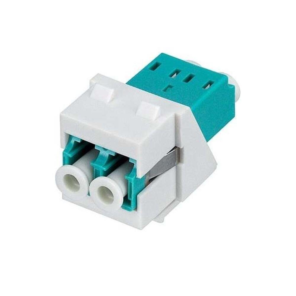 Rutenbeck Rutenbeck LC-D Keystone Modul KMK-LC-D OM3 aqua rw Netzwerk-Patch-Panel