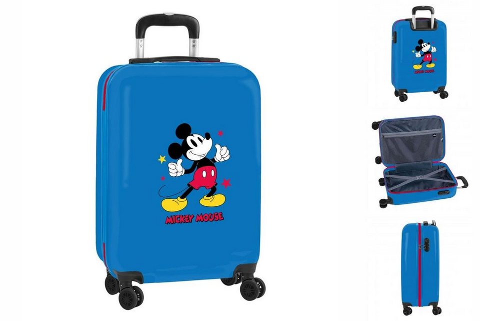 Disney Mickey Mouse Trolley Koffer für die Kabine Mickey Mouse Only One  Marineblau 20 34,5 x 55 x