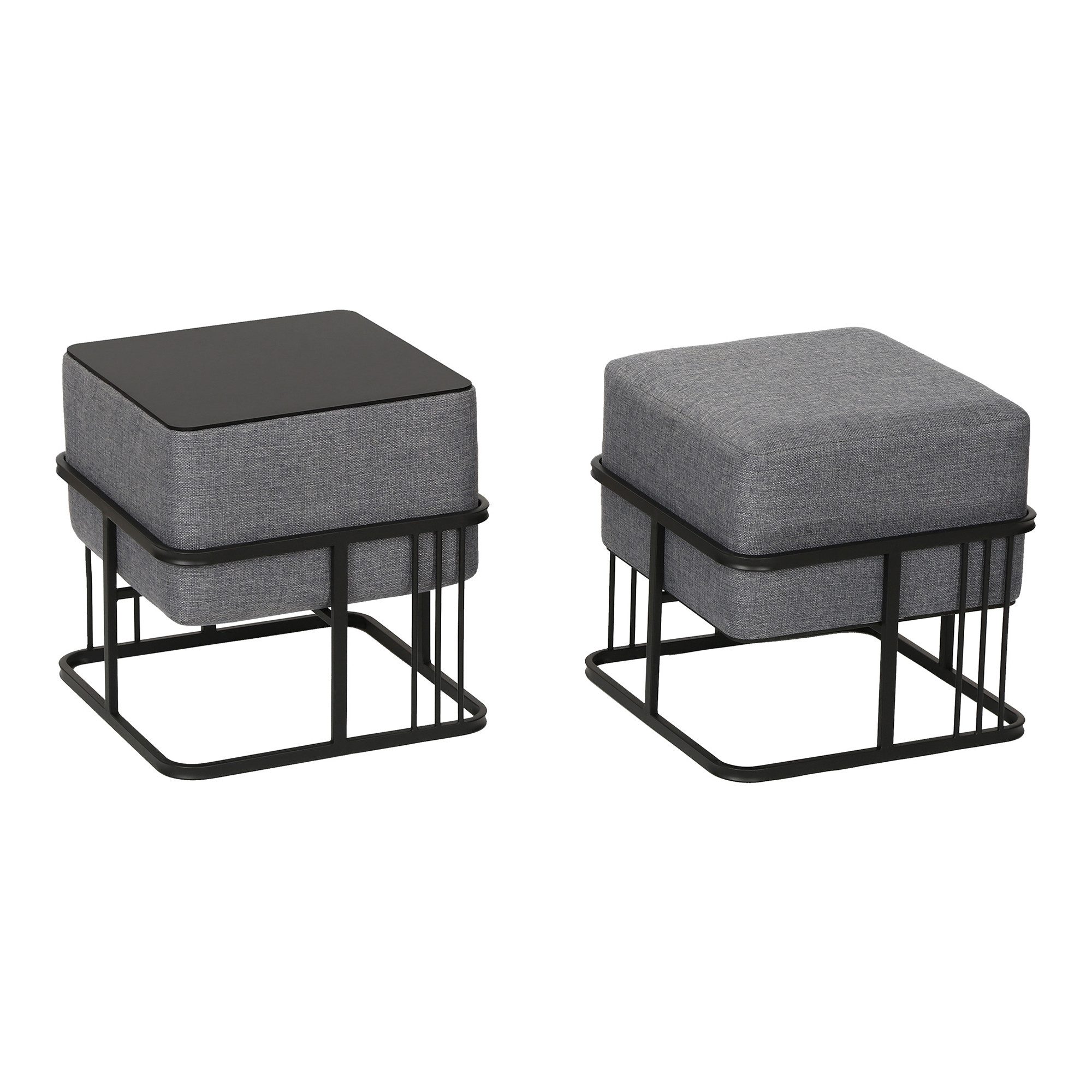 en.casa Sitzhocker (2er Set), »Tas« mit günstig online kaufen