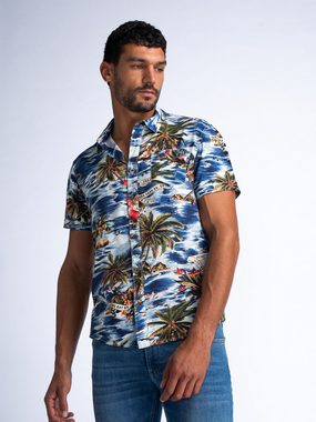 Petrol Industries Kurzarmhemd - Hemd mit Botanikmuster Coastal - Men Shirt Short Sleeve AOP