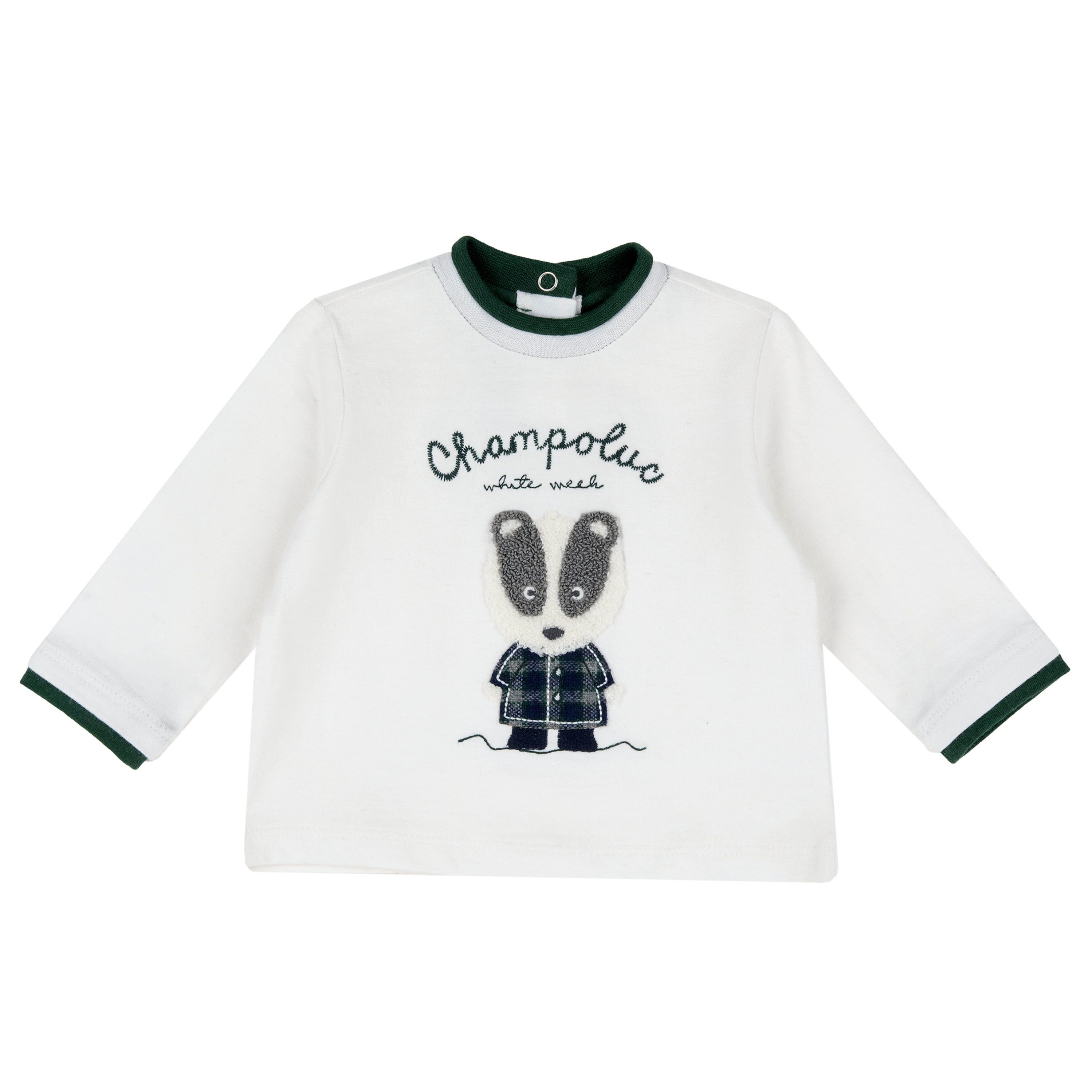Chicco Langarmshirt Langarmshirt (1-tlg) Kinder-Longsleeve “Champoluc White Week” – Stylisches Langarmshirt