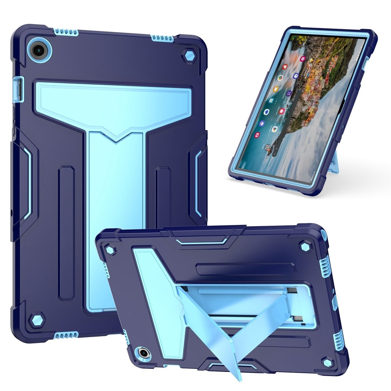 Tablet-Hülle Für Samsung Galaxy Tab A9 Plus Silikon Hybrid Tablet Hülle T Halterung