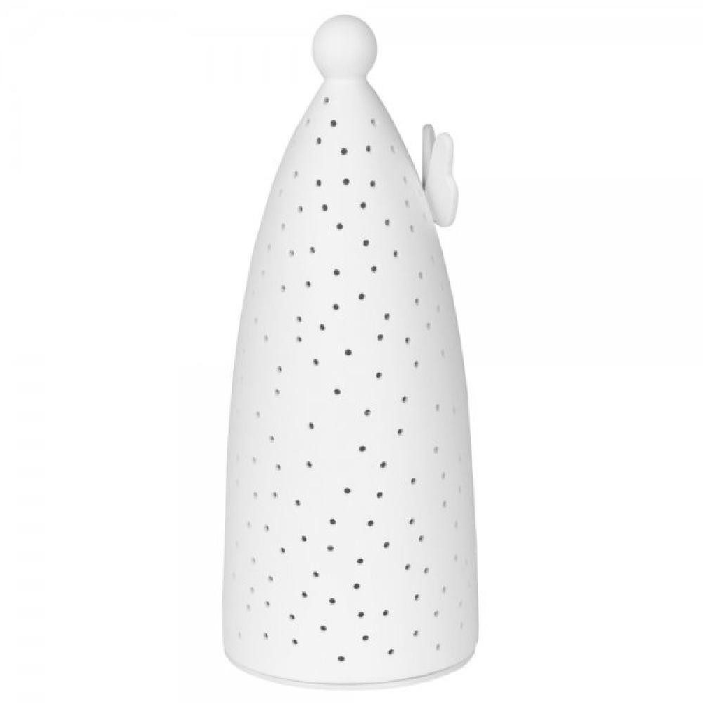 Räder Windlicht Design Lichtengel für LED-Lichtern Punkte Weiß (27cm)