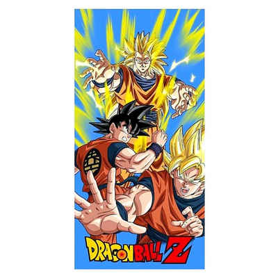 Dragon Ball Badetuch Son Goku, Mikrofaser, Jungen Strandtuch 70 x 140 cm schnelltrocknend