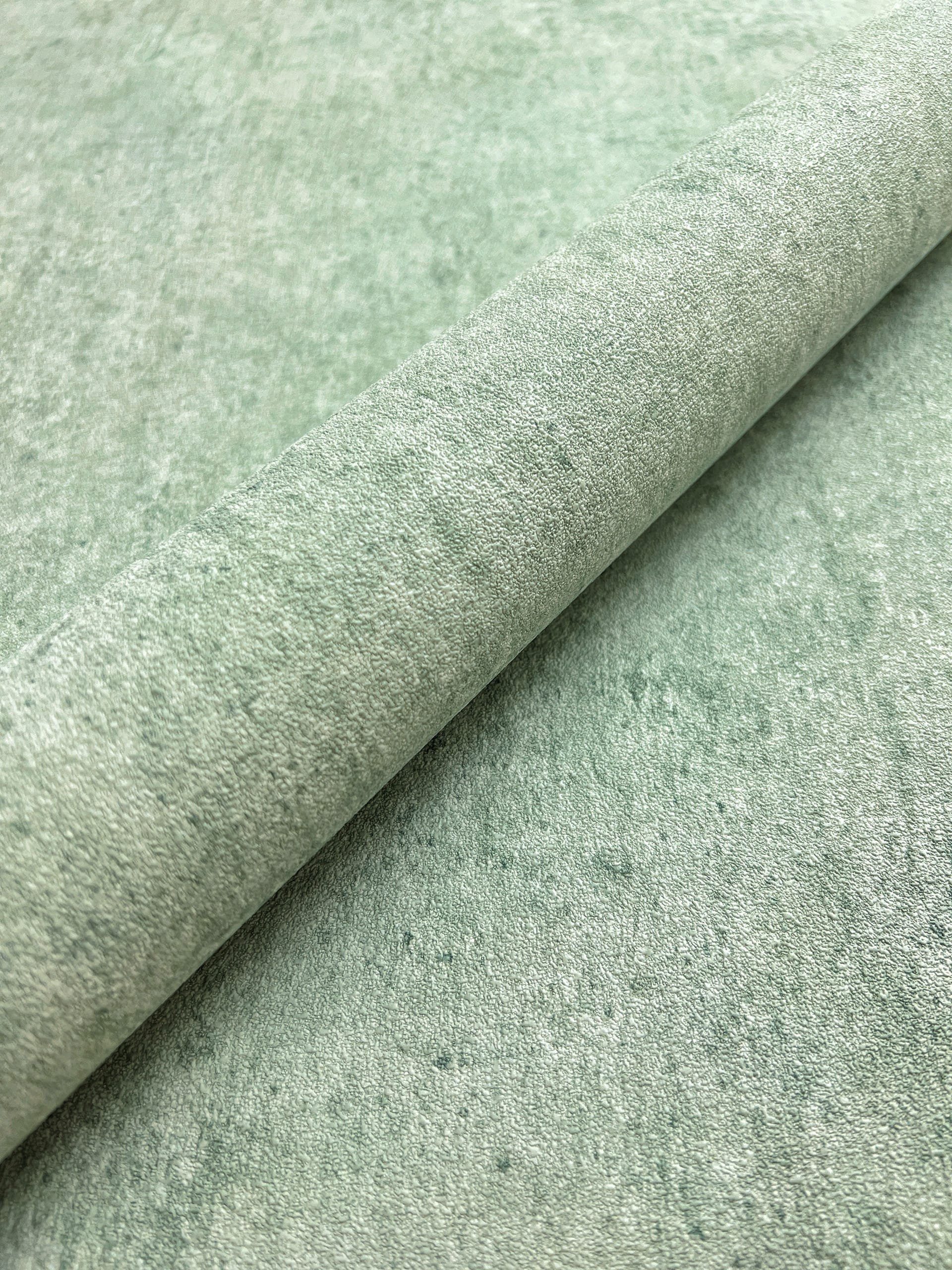 Newroom Vliestapete, Grün Tapete Modern Beton günstig online kaufen