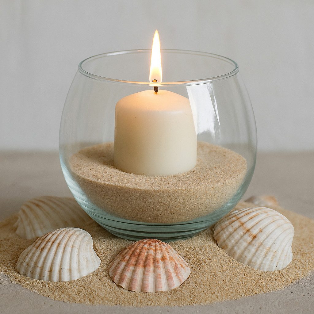 NaDeco Bastelnaturmaterial Dekosand Natur 1kg – Feiner Sand ca. 0,5mm Kerzensand & Bastelsand