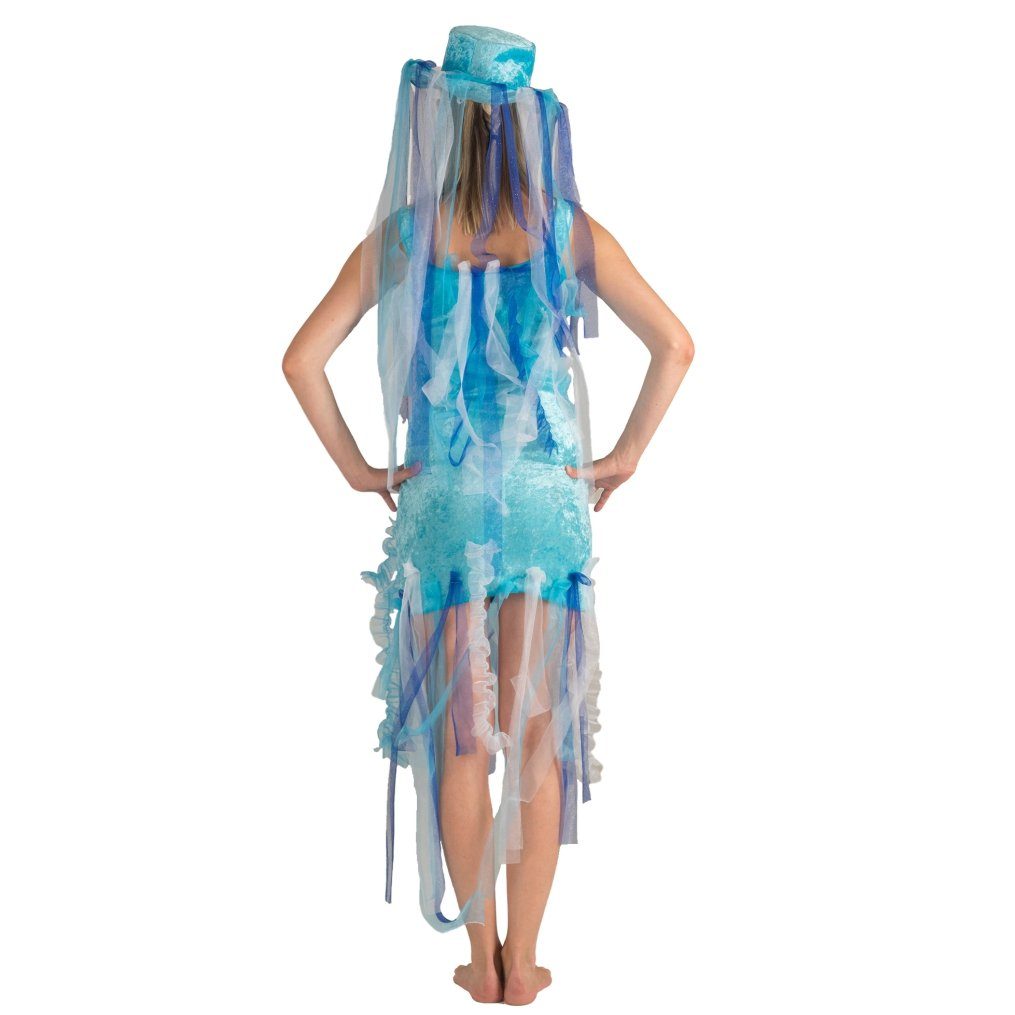 Lipta TDP Kostüm Blaue Qualle für Damen - Kleid mit Hut günstig online kaufen