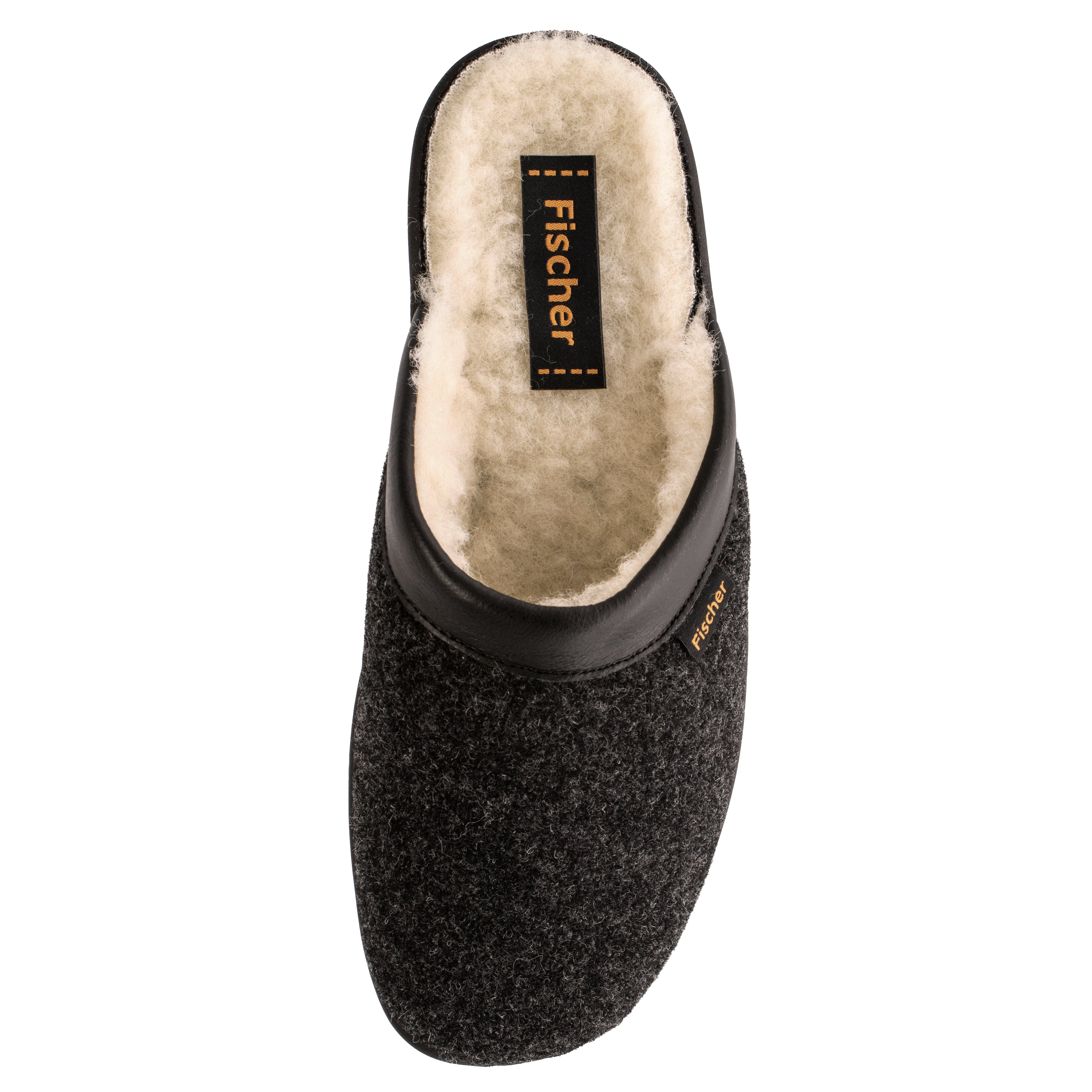 Fischer-Markenschuh Andy Pantoffel Schurwollfutter