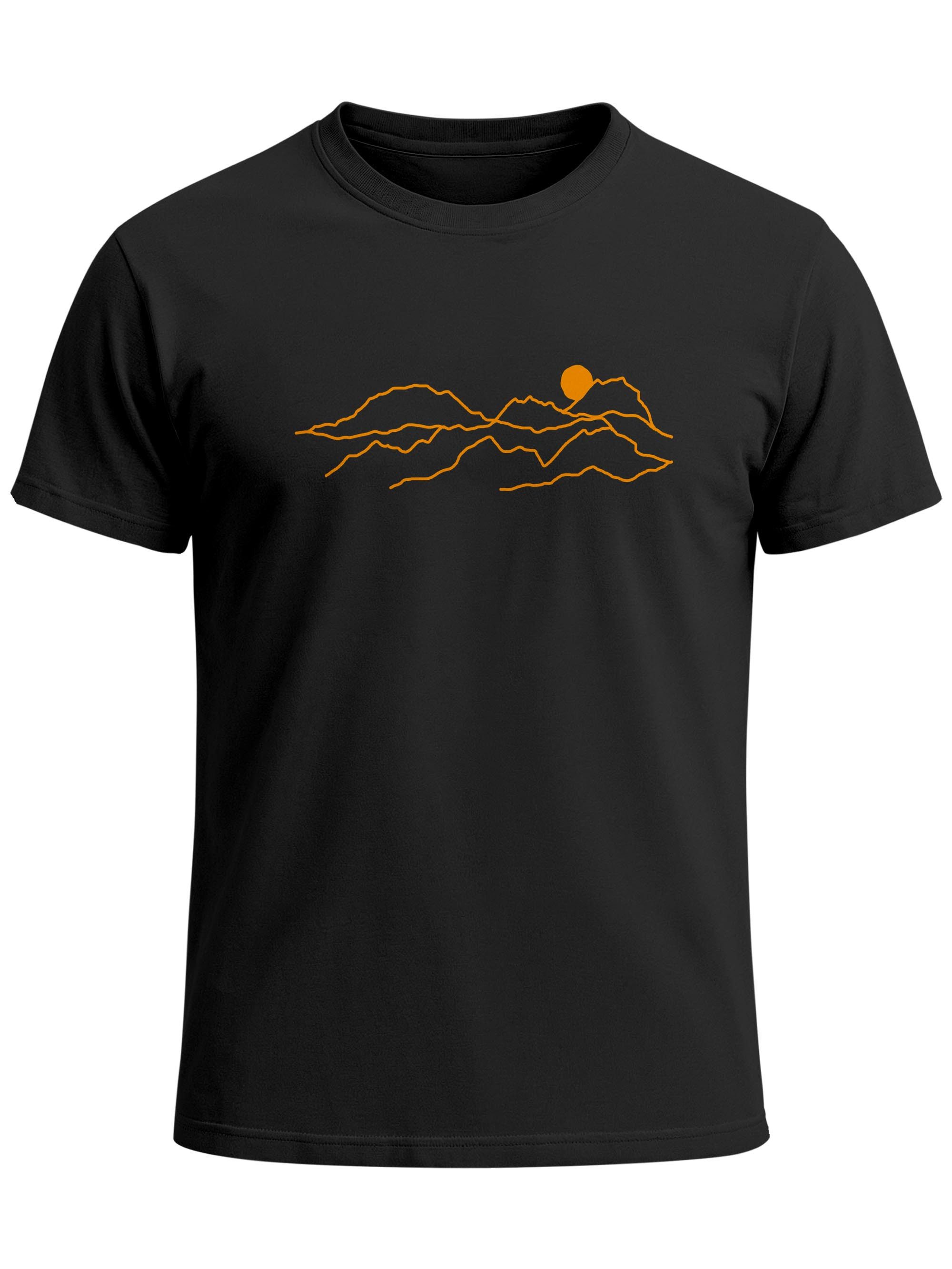Print-Shirt Herren T-Shirt Fashion Printshirt aus Baumwolle – Modernes