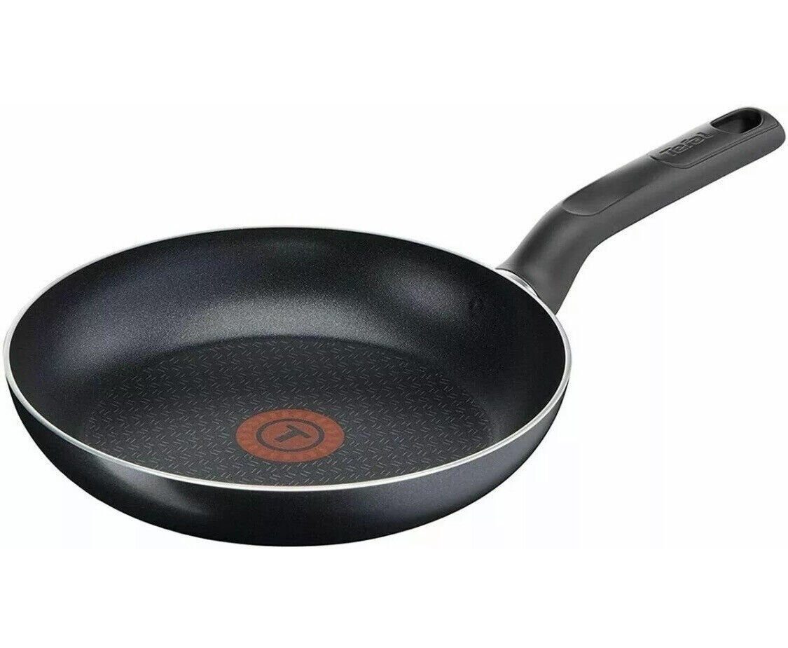 Tefal Pfannen-Set Issencia 20 + 28 + 32cm + Wok 28cm Bratpfanne  Antihaftversiegelung, Aluminium (Set, 4-tlg., 3 Pfannen + 1 Wok Pfanne),  Thermo-Signal Temperaturanzeiger, Diffusion Base Pfannenboden, Schwarz