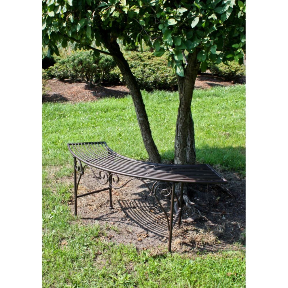 GartenHero Rundbank Bogenbank Eisen Metallbank Bank günstig online kaufen