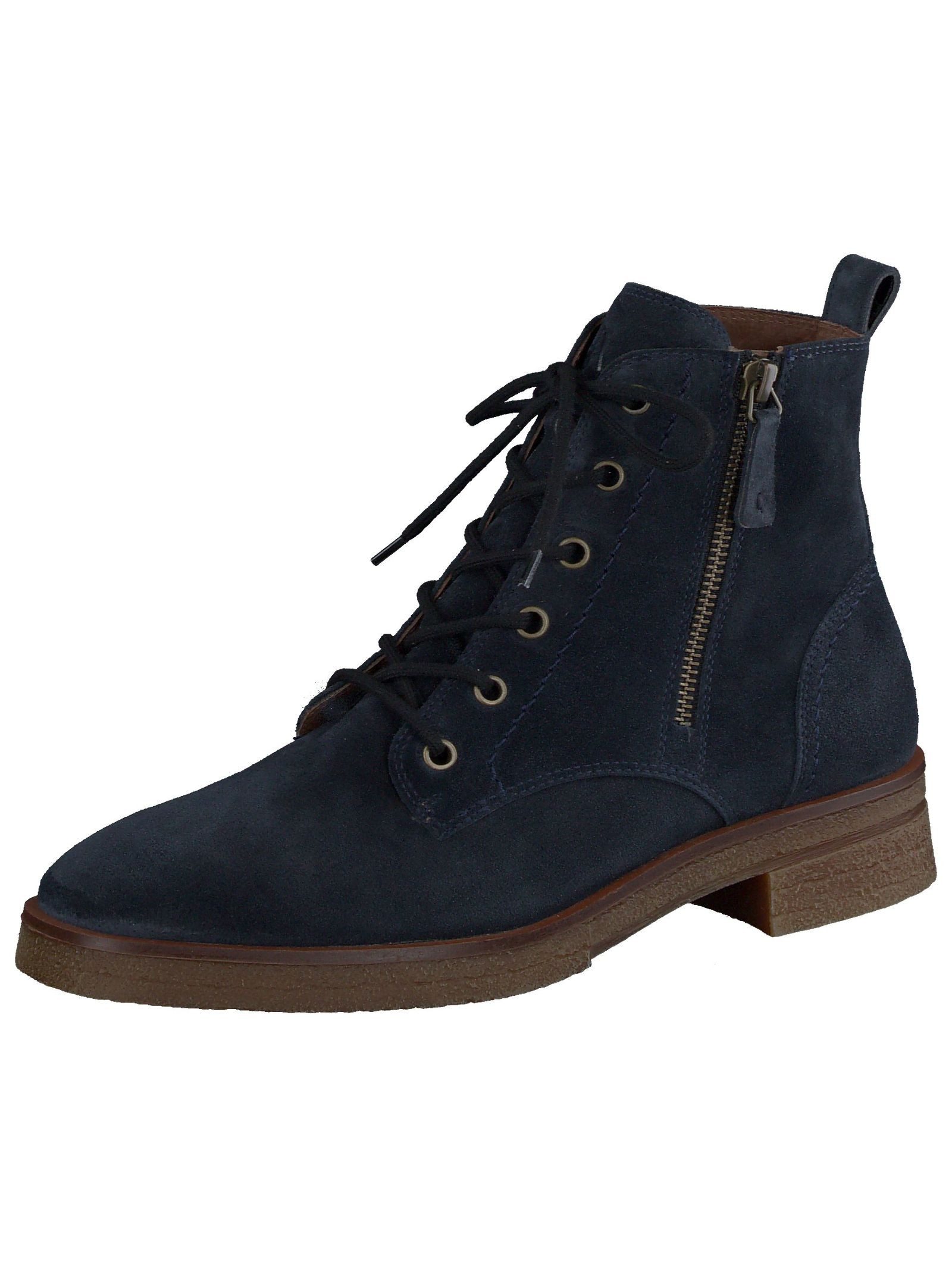 Stiefelette Veloursleder Schnürstiefelette
