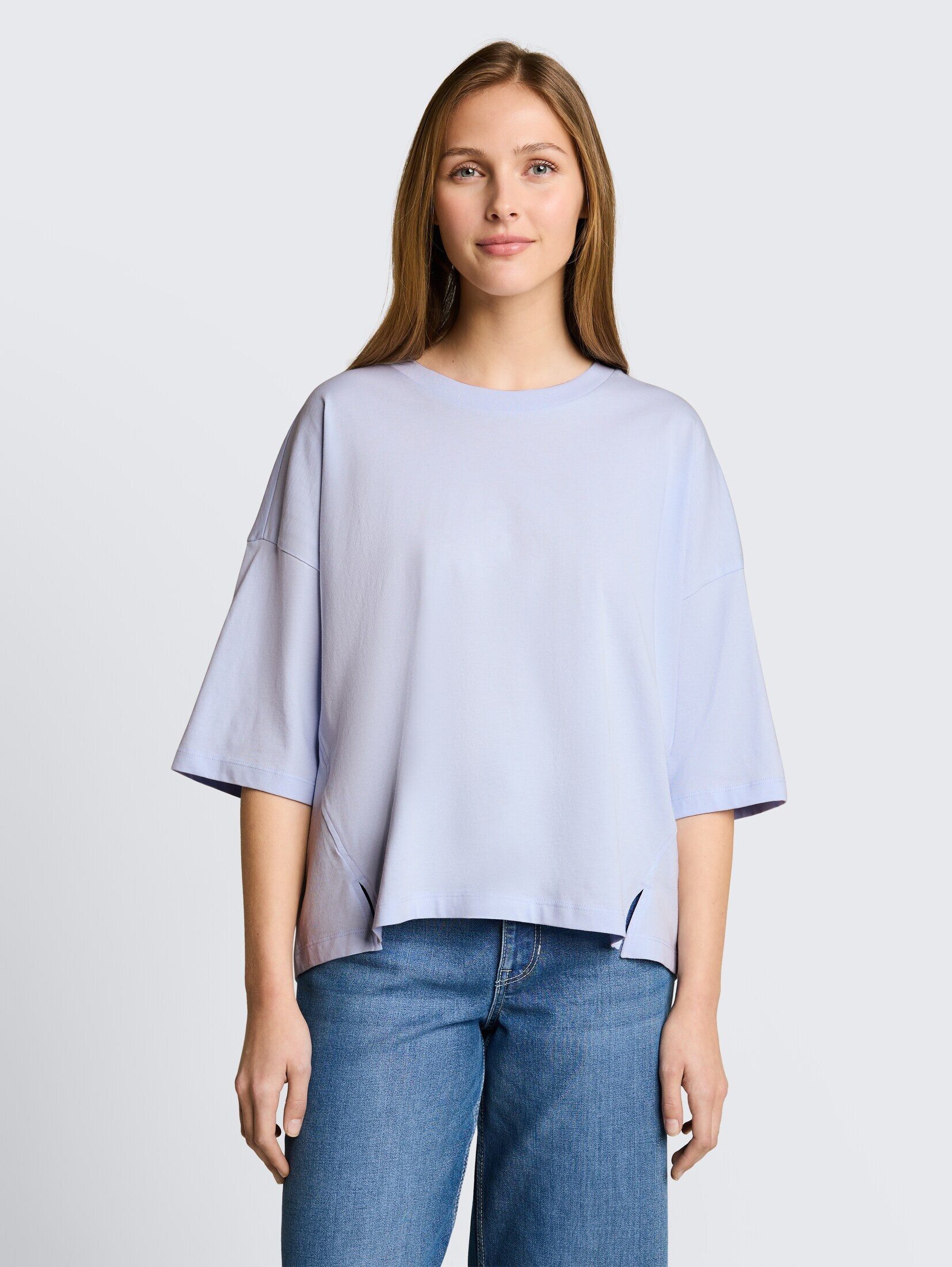 TOM TAILOR Denim T-Shirt T-Shirt Boxy Fit T-Shirt aus Baumwolle