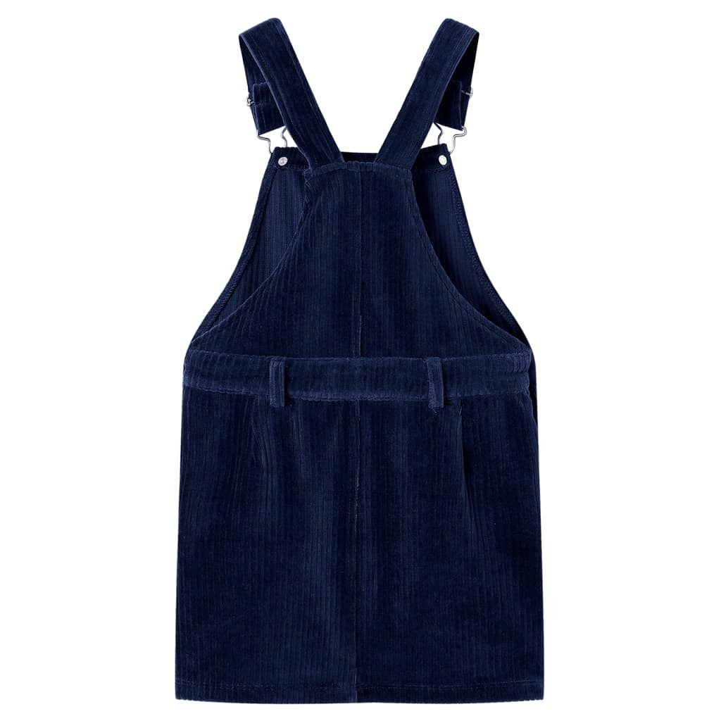 vidaXL Latzkleid Kinder-Latzkleid Cord Marineblau 104