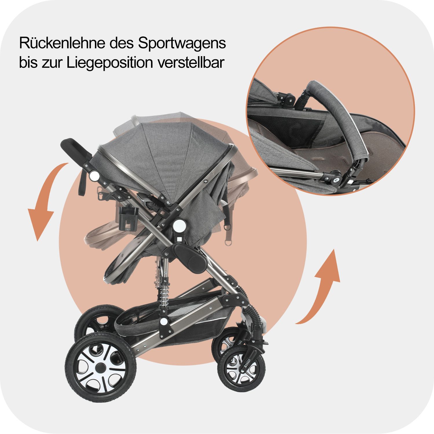 oyajia 3in1 Kinderwagen Set - Bild 3