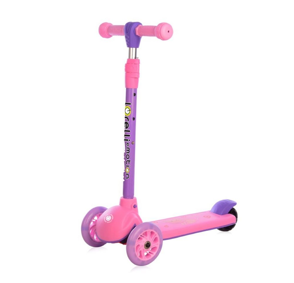 Thumbnail - Lorelli Cityroller Kinderroller Tamtam 3 Räder, höhenverstellbar, Leuchträder, Fußbremse