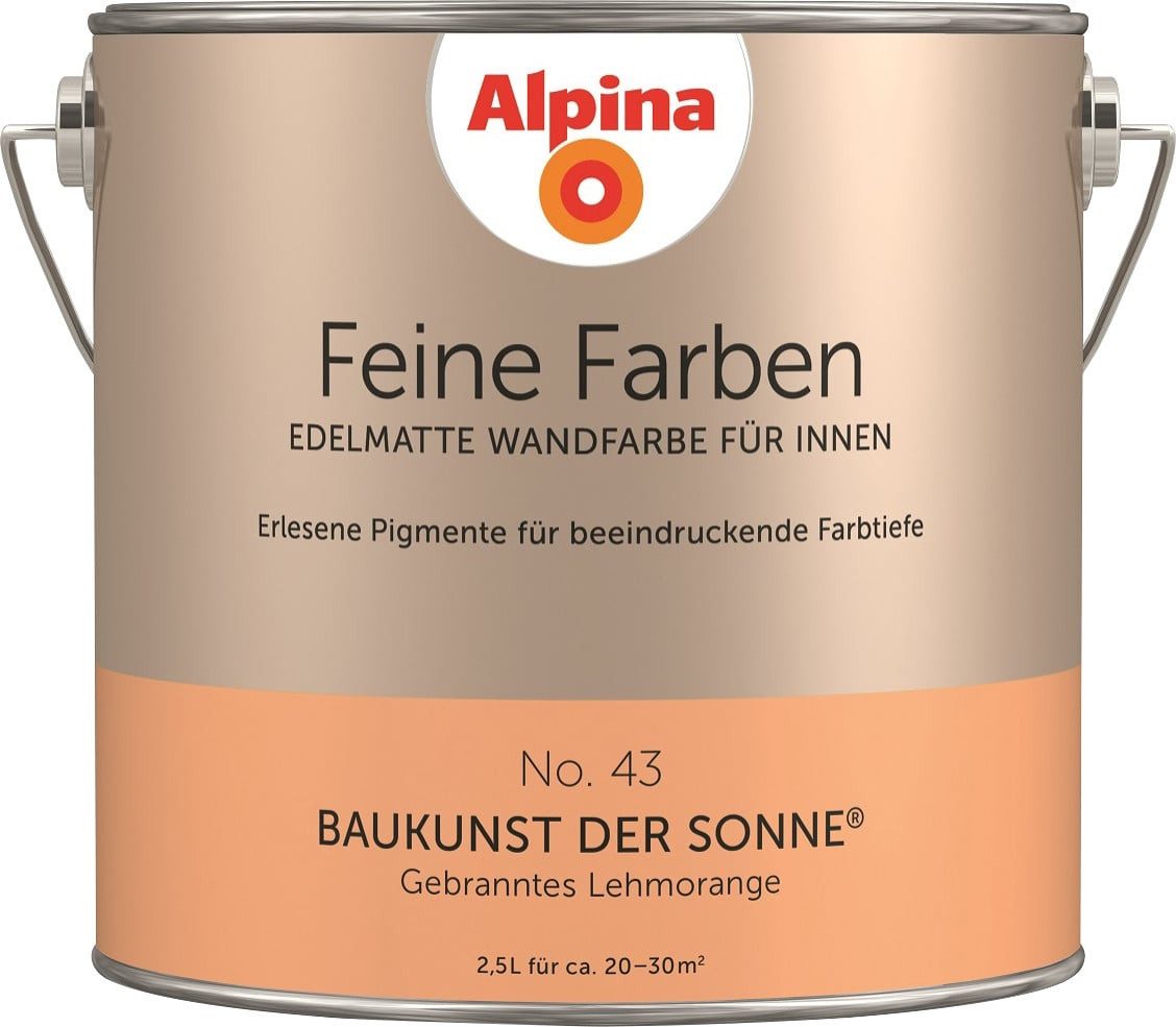 Alpina Wandfarbe Alpina Feine Farben Wandfarbe No. 43 Baukunst der