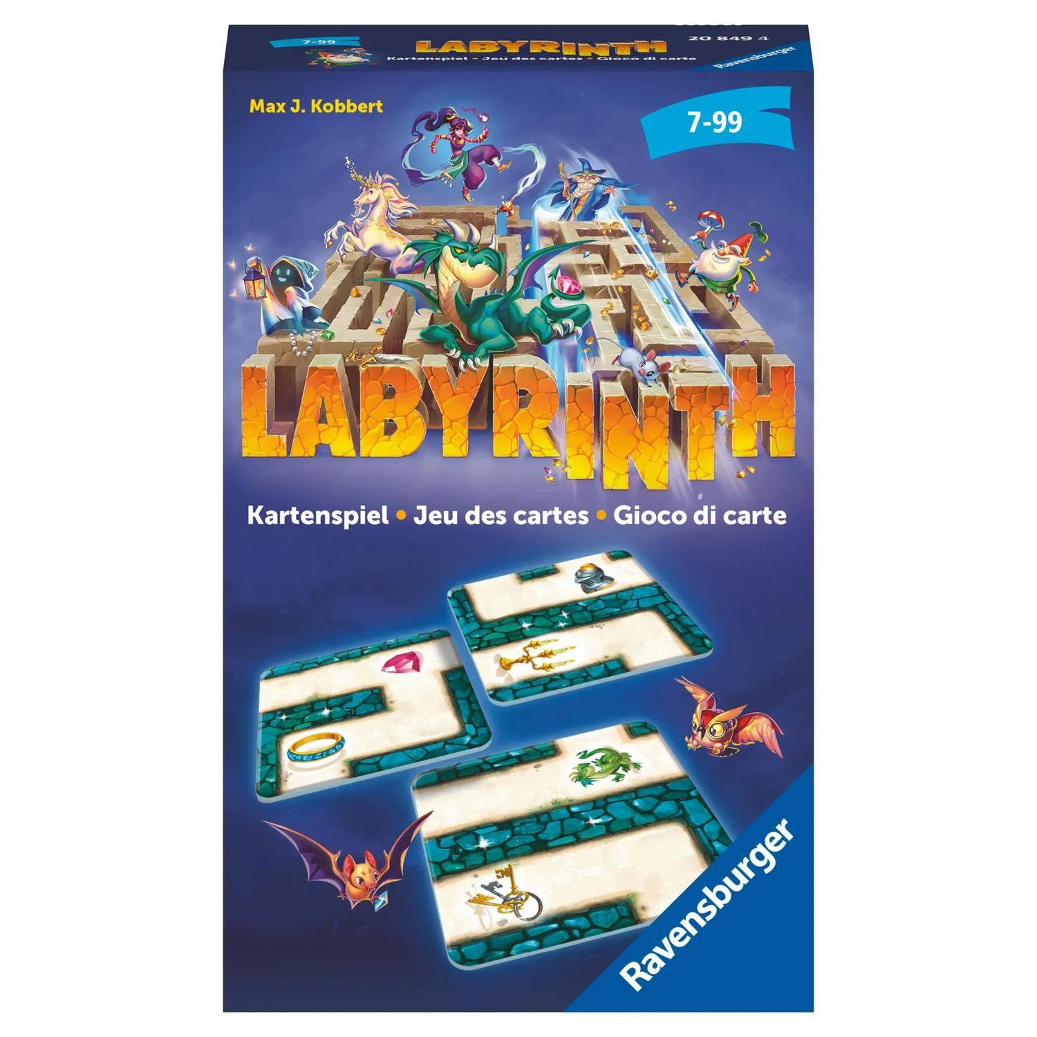 Ravensburger Spiel Ravensburger - Labyrinth Kartenspiel 20849 - Der Familienklassiker...