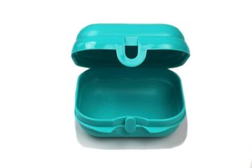 TUPPERWARE Lunchbox Mini-Twin helltürkis Brotdose Größe 1 + SPÜLTUCH