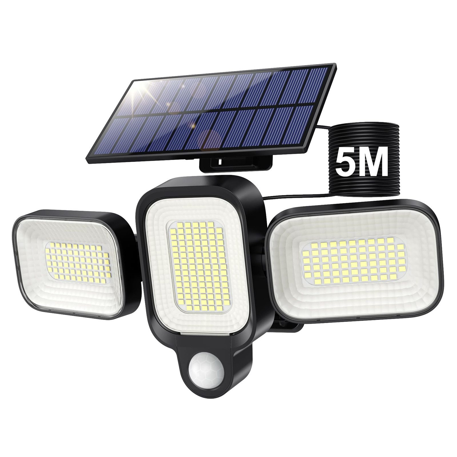 Jibenhome LED Solarleuchte Solarlampen für Außen mit Bewegungsmelder, IP65 günstig online kaufen