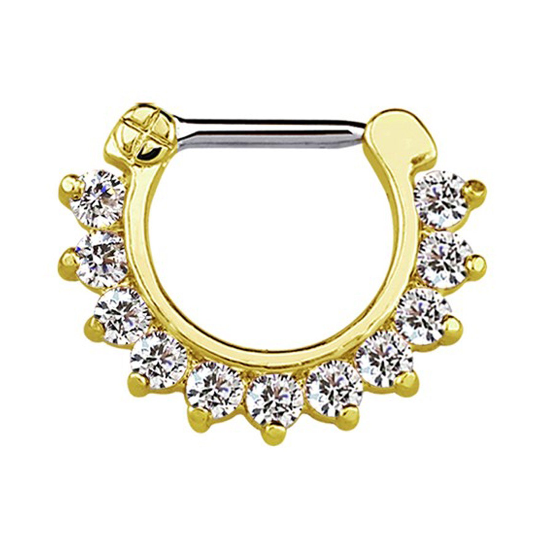 Adelia´s Nasenpiercing Piercing Nasenpiercing, mit 316l Stahlstab als Verschluss Clicker