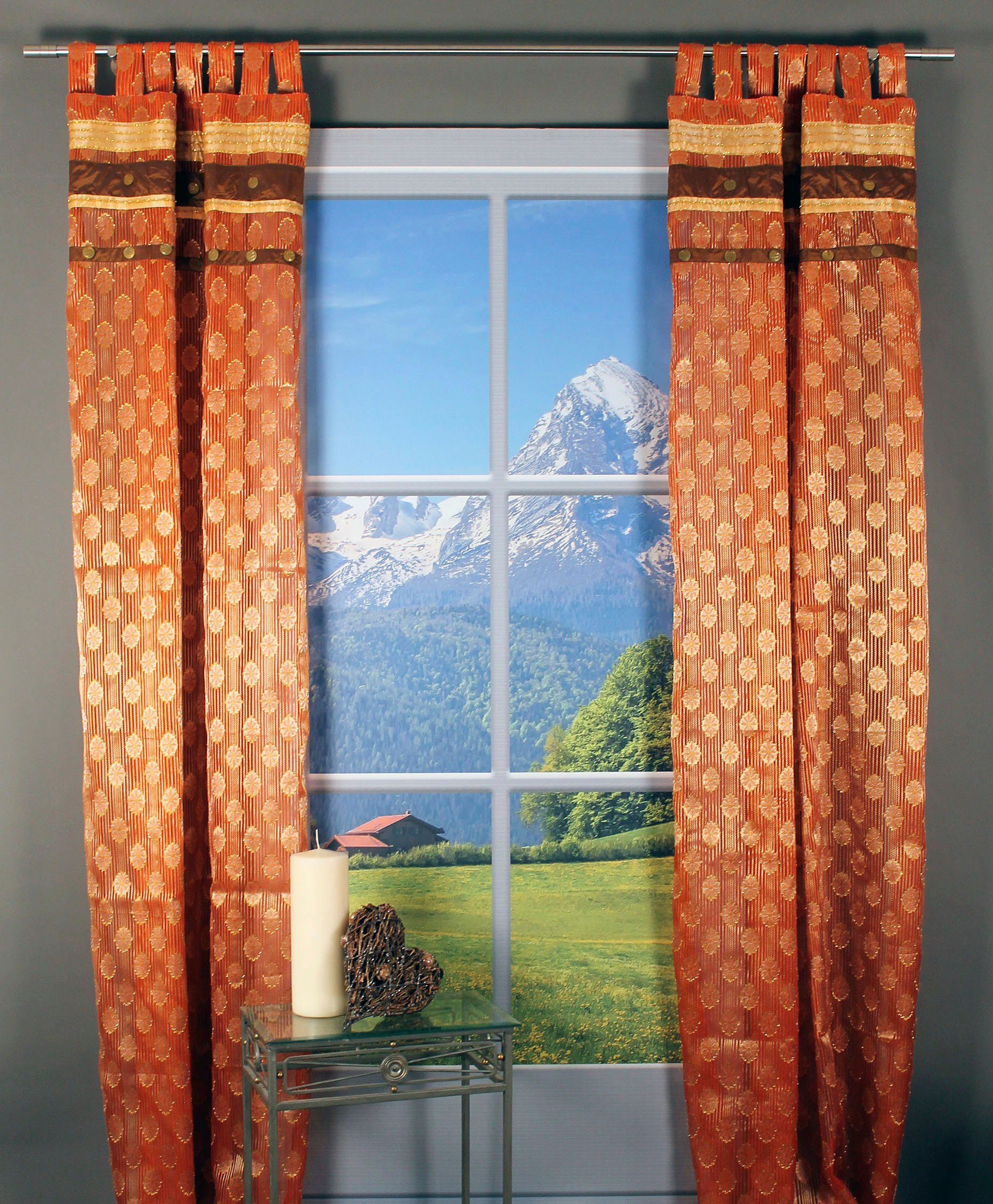 HOSSNER - ART OF HOME DECO Gardine Arnisee (1 St), Schlaufen, transparent, günstig online kaufen