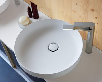 Duravit Badarmatur Tulum Einhebel Waschtischmischer XL Einhandmischer Wasserhahn ohne Zugstangen Ablaufgarnitur