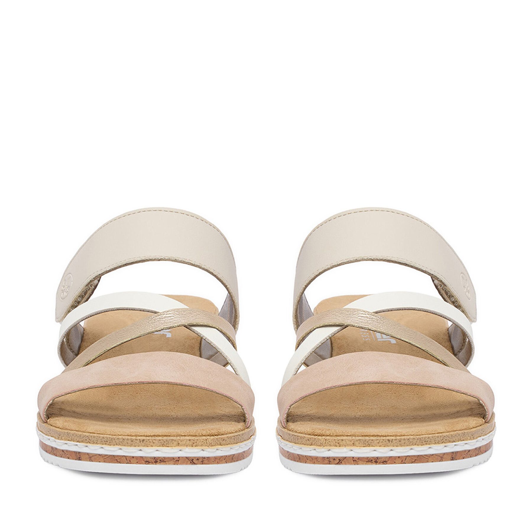 Rieker Rieker Damen-Flip-Flops Beige V3652-94 Badepantolette