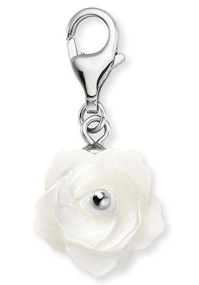 Charm mit ERC-ROSE-PE, Engelsrufer Blume Perlmutt Rose,