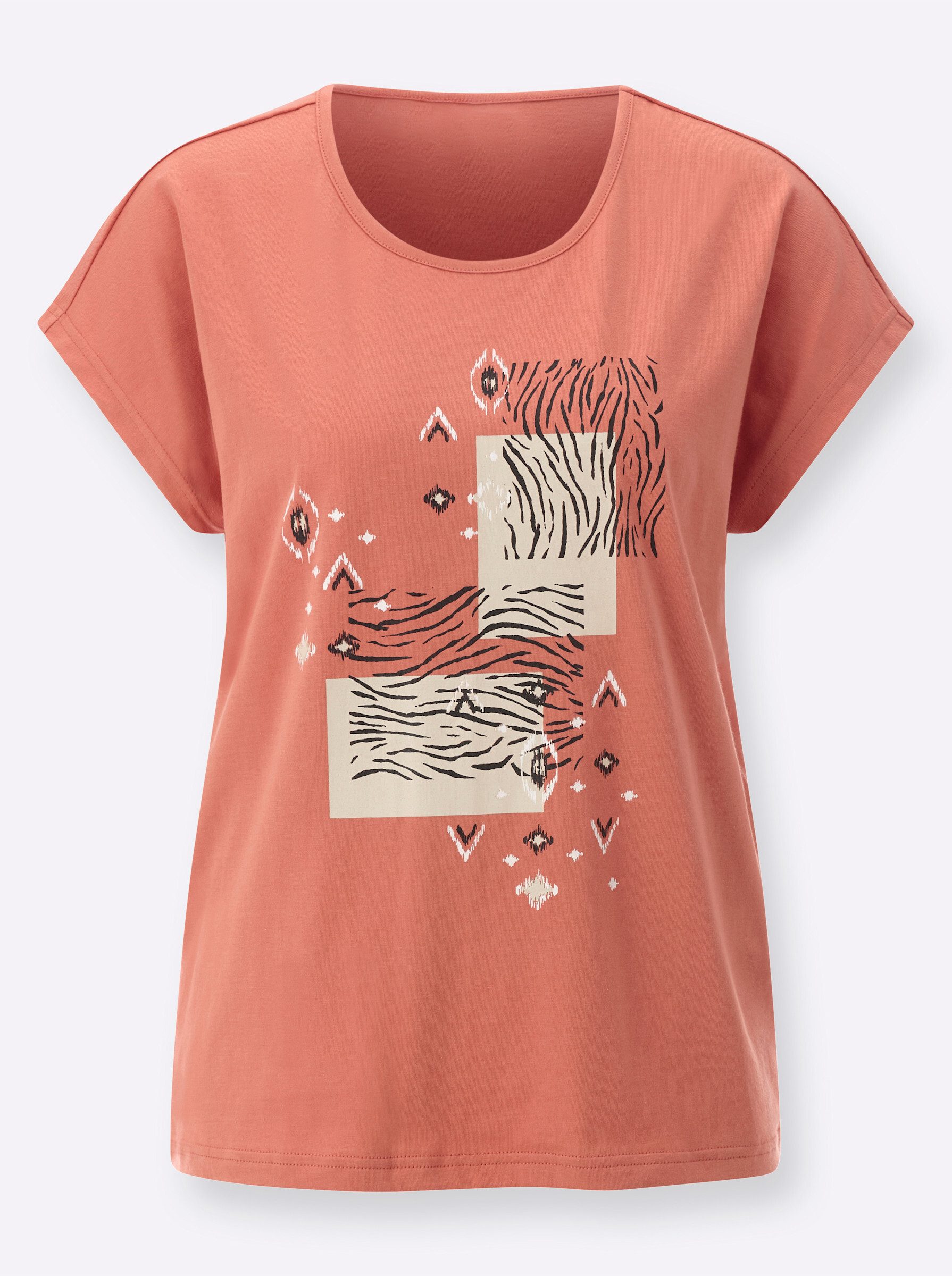T-Shirt Rundhals-Shirt Kurzarm