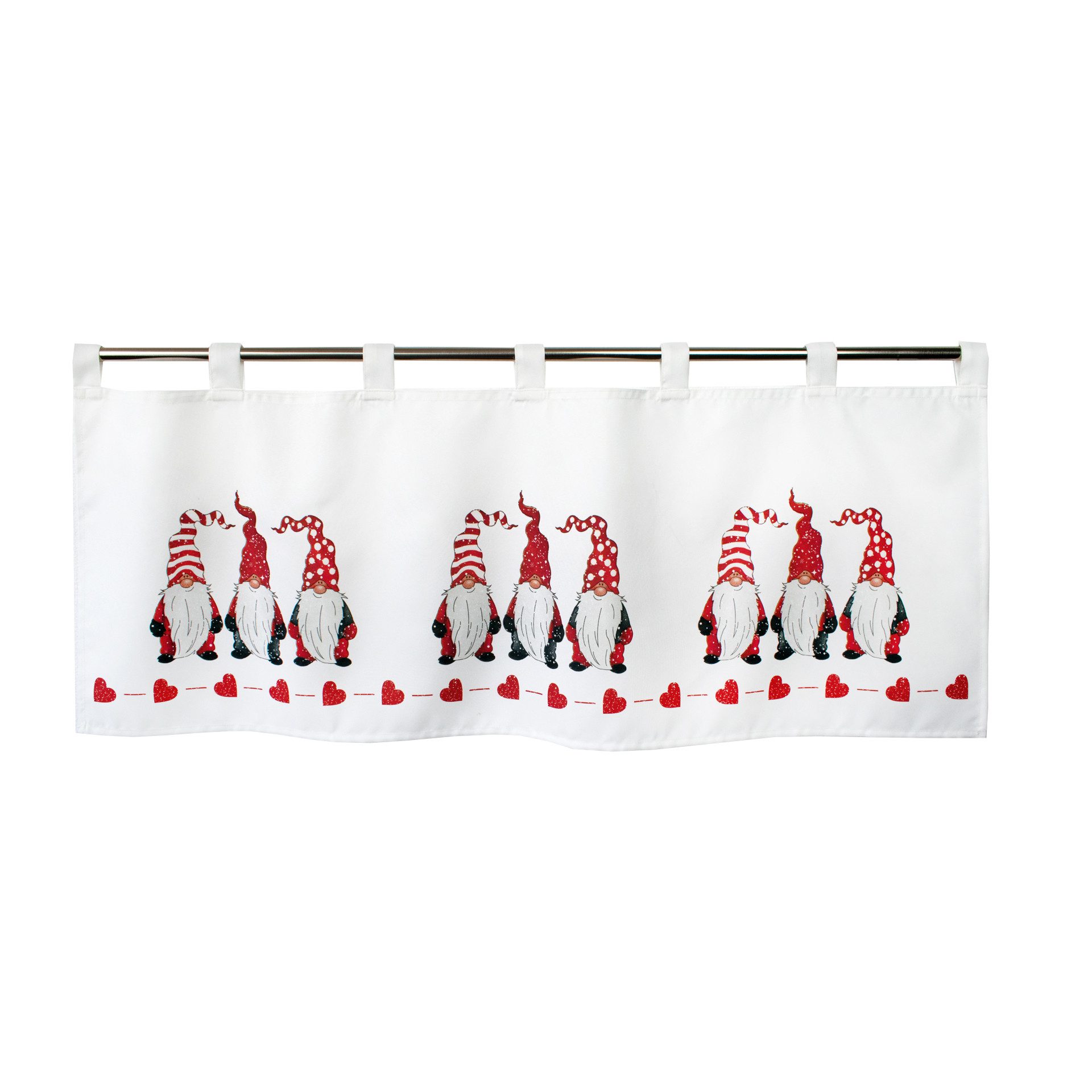 Delindo Lifestyle Scheibengardine Wichtel zu Weihnachten, 45x120 cm (1 St), günstig online kaufen