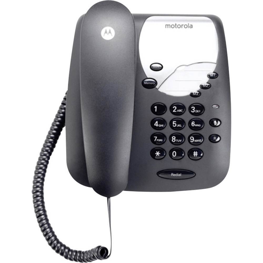 Motorola Corded Phone Schwarz 107CT1BLACK Schnurloses DECT-Telefon