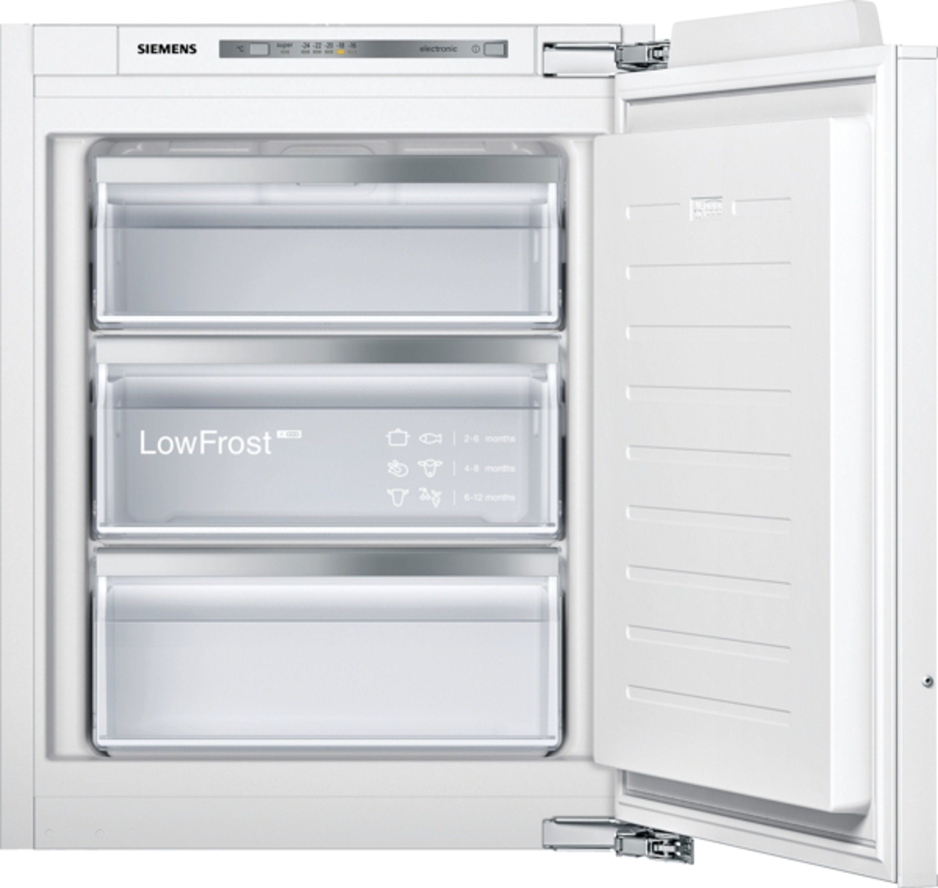 SIEMENS Einbaugefrierschrank GI11VAFE0, 72 cm hoch, 56 cm breit, Siemens iQ500, Gefrierschrank, 71.2 x 55.8 cm, Einbau, Flachscharnier