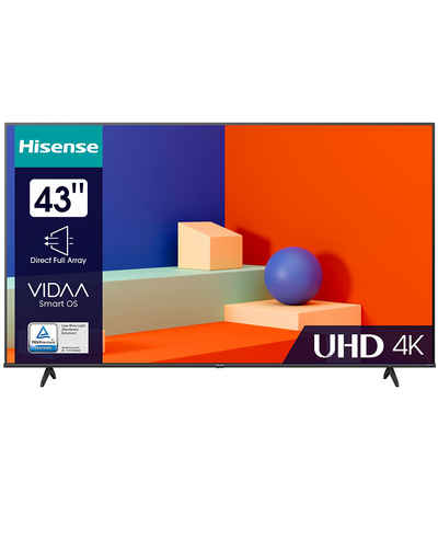 Hisense 43A6K LED-Fernseher (108,00 cm/43 Zoll, 4K Ultra HD, Smart TV VIDAA U6, 4K UHD)