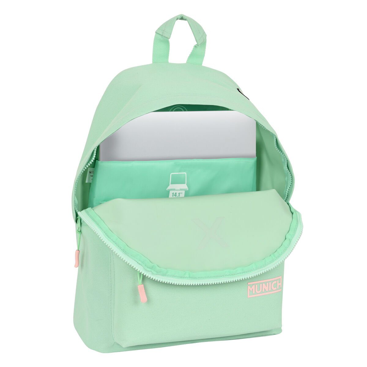 Munich Laptoprucksack Munich Laptoptasche basicos 31x41x16 cm für 15 Zoll Laptop strapazierf