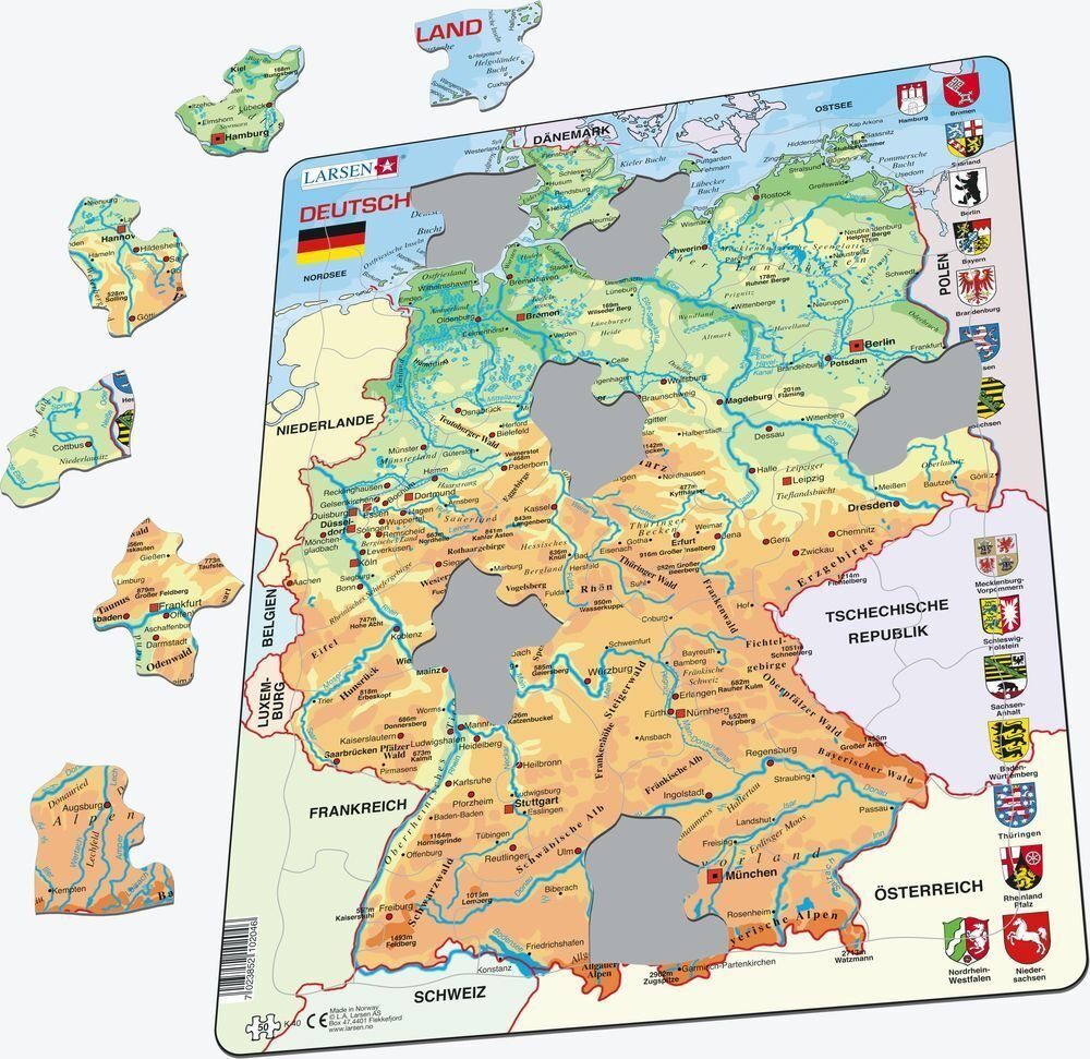 Larsen Puzzle Puzzle - Deutschland (physisch), Puzzleteile