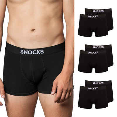 SNOCKS Boxershorts Enge Unterhosen Herren Männer (6-St) aus Bio-Baumwolle, ohne kratzenden Zettel
