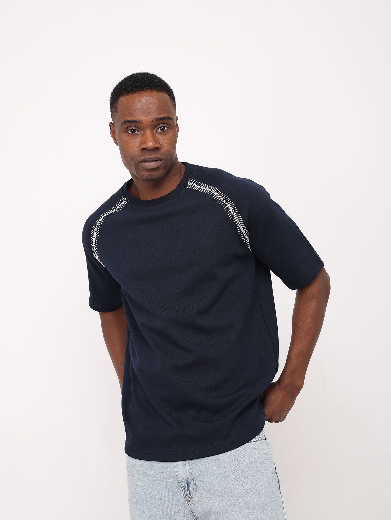 Denim House T-Shirt Lässiges Herren Regular günstig online kaufen