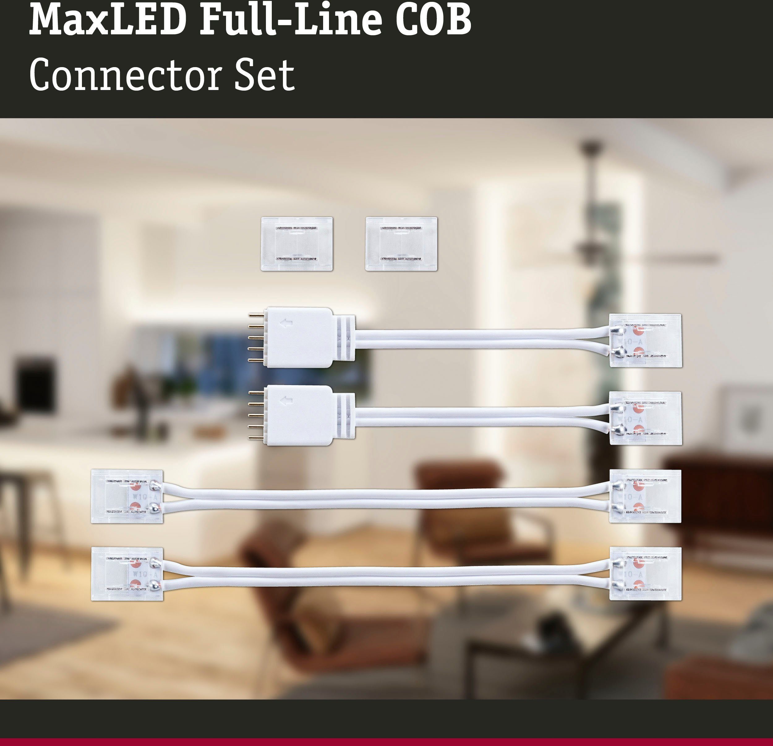 MaxLED COB Connector Set 2er-Set Paulmann 1000 Full-Line 133m LED-Streifen