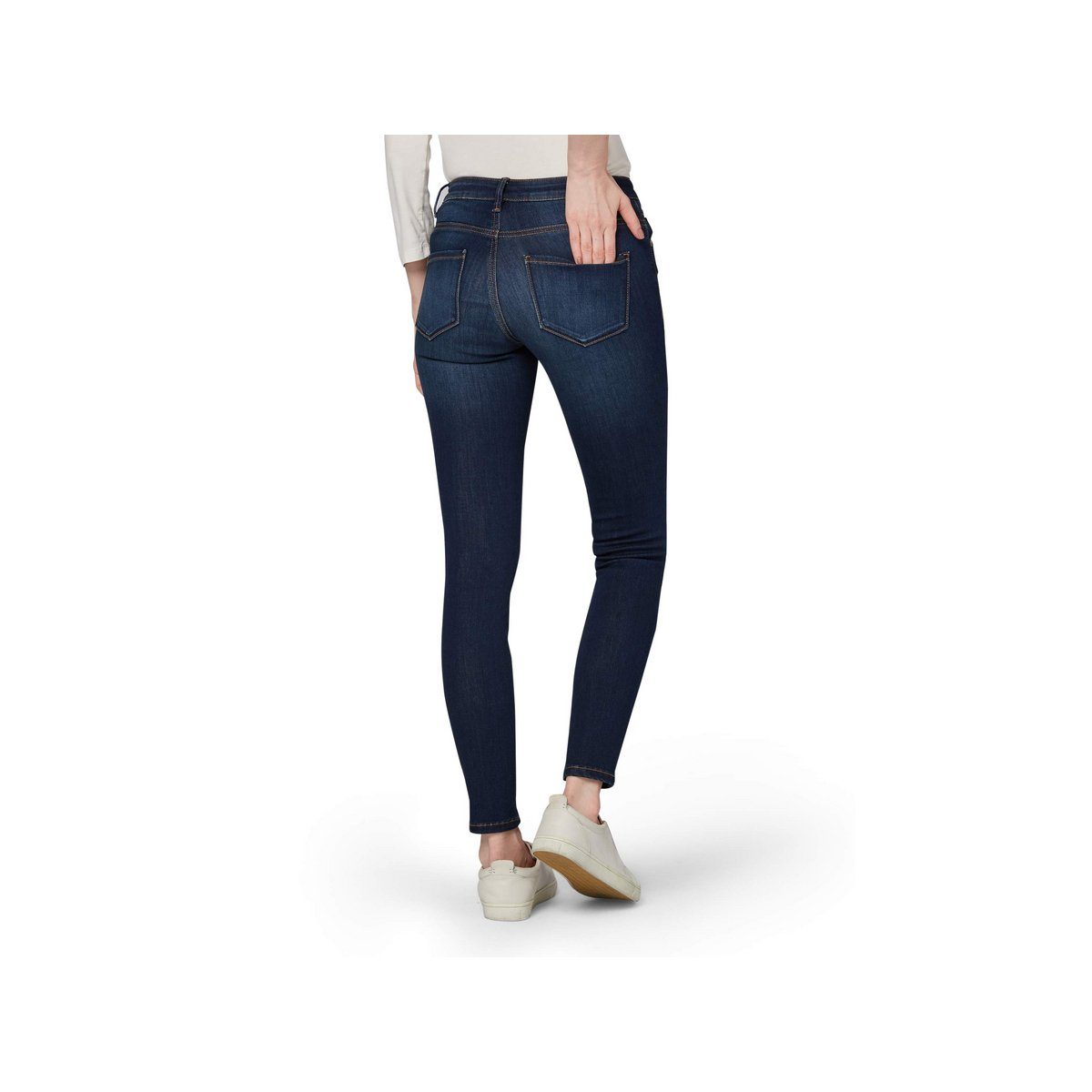 TAILOR dunkel-blau TOM (1-tlg) Skinny-fit-Jeans regular