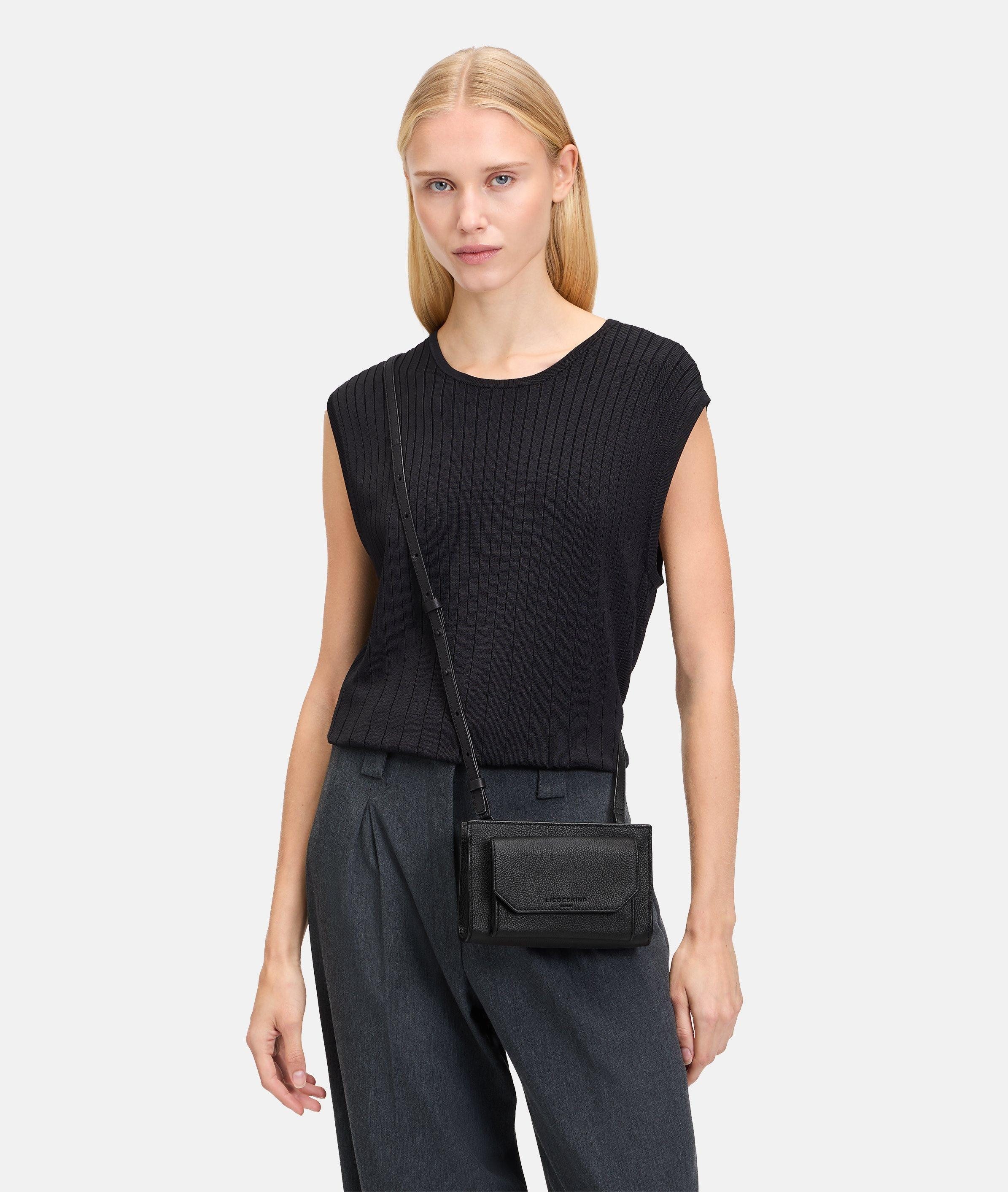 Liebeskind Berlin Umhängetasche Lora Mini-Bag, Kleine Crossbody-Bag aus Rindsleder