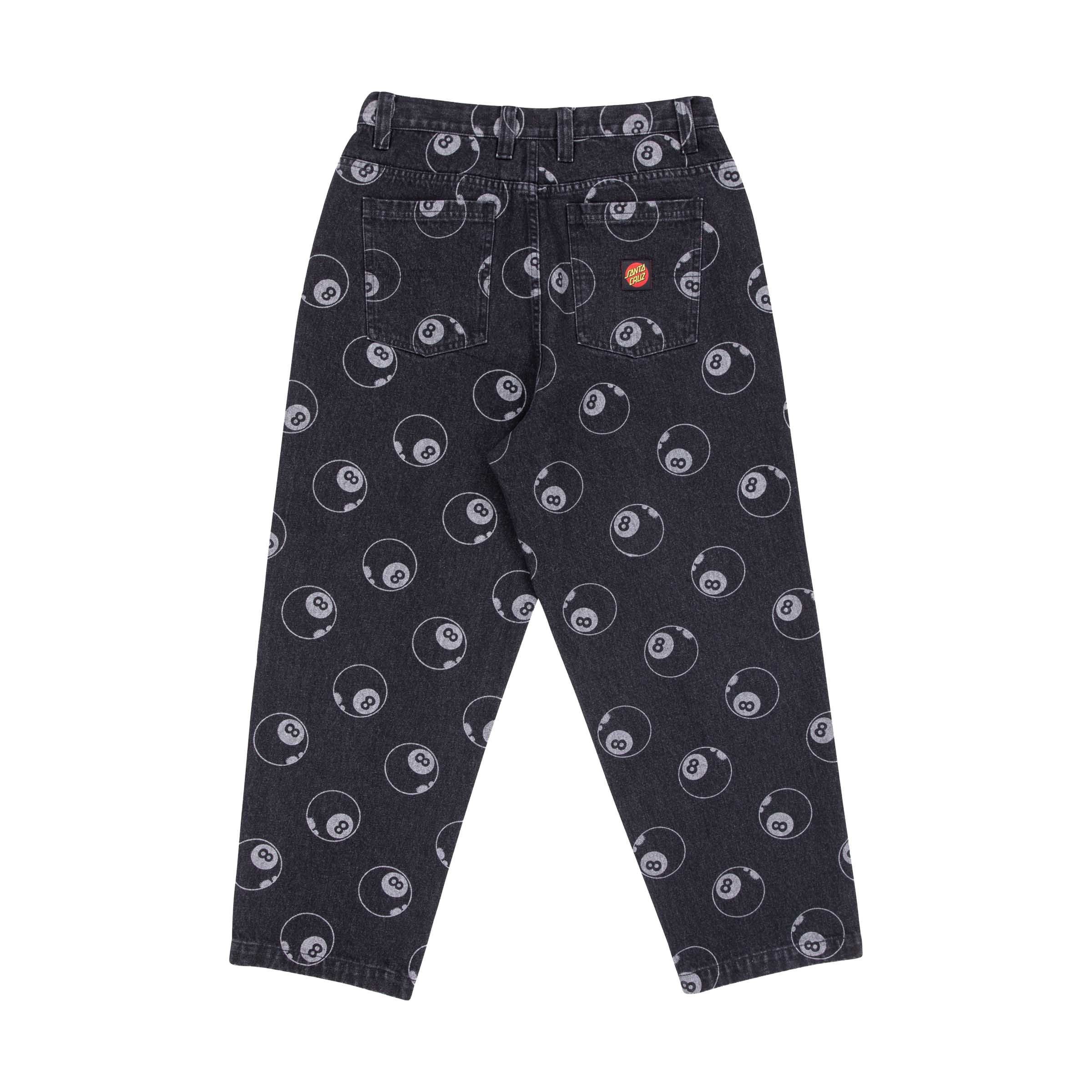 Santa Cruz Weite Jeans - Baggy Hose - Eightball AOP Print - Santa Cruz Skaterdenim
