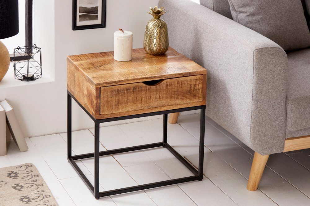 riess-ambiente Nachttisch IRON CRAFT 45cm natur günstig online kaufen
