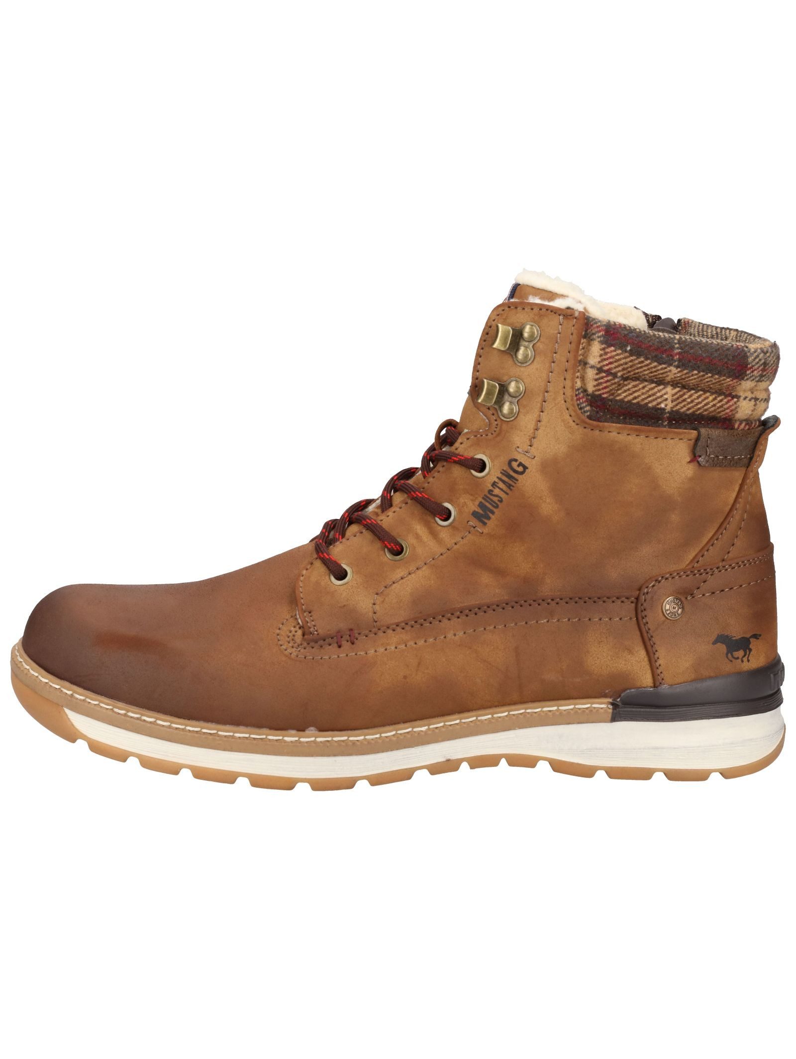 Mustang Shoes Mustang Shoes Stiefelette Lederimitat Schnürstiefelette günstig online kaufen