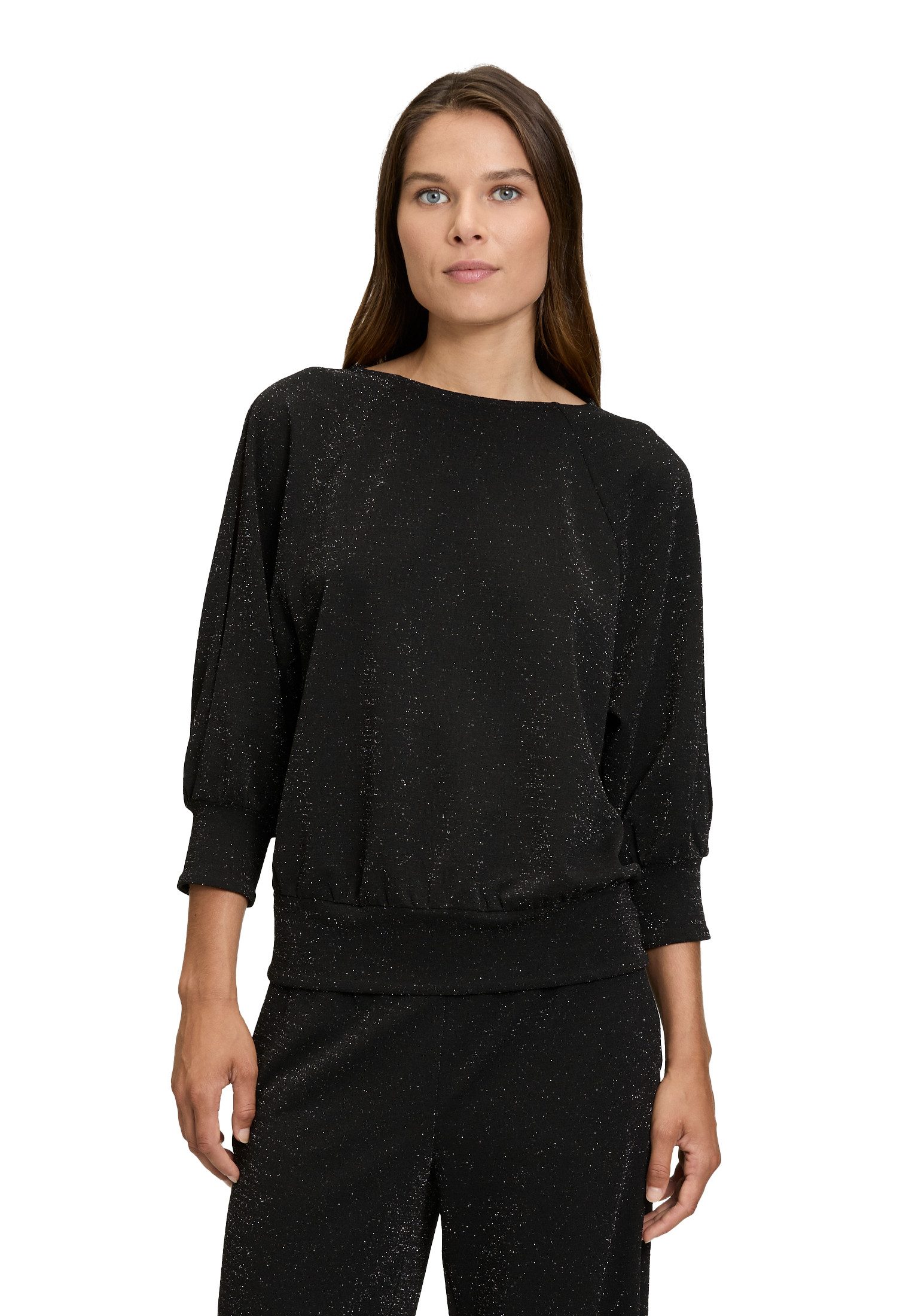 3/4-Arm-Shirt Betty Barclay Damen Oversize-Shirt im Glitzer-Look